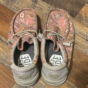Hey Dude Floral Pink Shoes